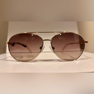 Corsair Gold Frame Sunglasses with Brown Lenses